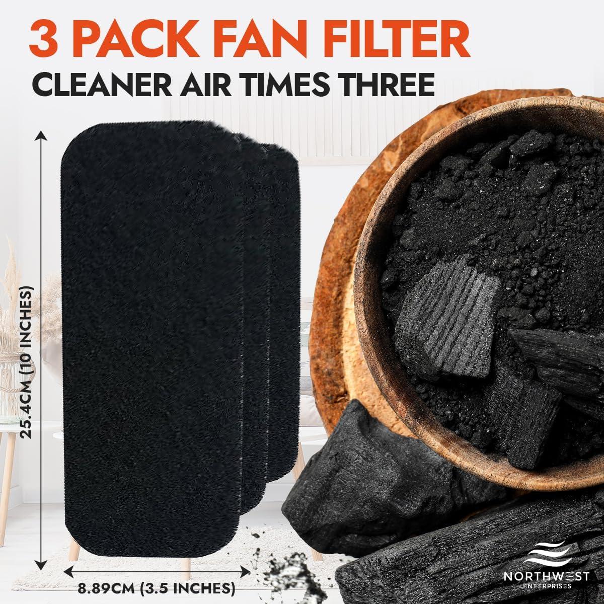 imageCeiling Fan Filters  Charcoal Ceiling Fan Filters for Blades  Activated Carbon Air Filters for Indoor Use  Fan Blade Air Purifier Pads That Remove Dust Pollen ampamp Household Contaminants 5Pack3 Pack