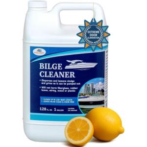 imageBilge Cleaner for Boats  Highly Effective Removing Dirt Grime Emulsifying Oil and more Easy to use Fast Results One GallonOne Gallon
