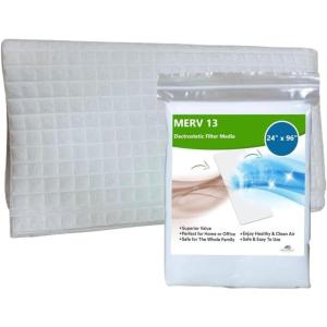 imageNORTHWEST ENTERPRISES MERV 13 Filter Media Cut to Fit Washable Air Filter 24quot x 96quot x 116quot