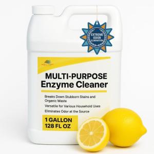 imageNORTHWEST ENTERPRISES MultiPurpose Enzyme Cleaner  Household and Commercial Enzyme Cleaner Fresh Lemon Scent 1 Gallon