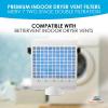 imageIndoor Dryer Vent Filter Replacement  MERV 7 Double Filtration Compatible with Better Vent Indoor Dryer Vent Systems 12 pack