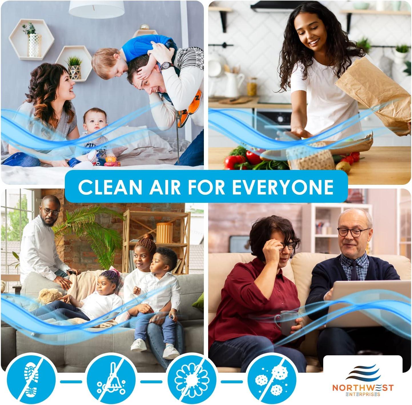 imageNORTHWEST ENTERPRISES Vent Filters MERV 8 Electrostatic Triple Filtration Floor Vent Register Filters  4quotx10quot 90 Day Filtration 12